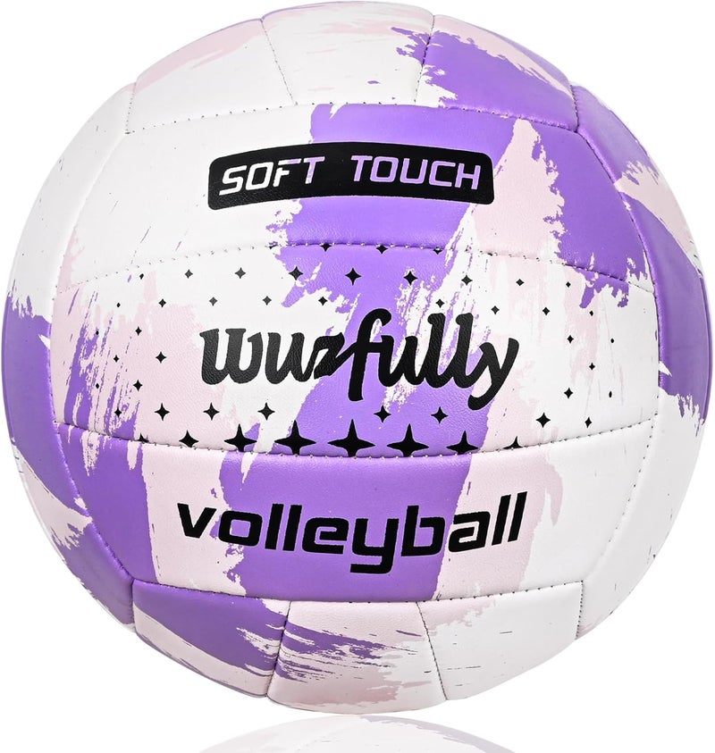 Wuzfully Volleyball Official Size 5,Soft Volleyballs for Backyard Beach Park Play Games Practice Volleyball for Beginner Teenager(Best Gift) - Image 1